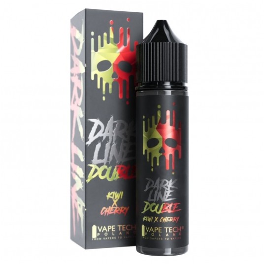 Longfill Dark Line Double 8/60ml - Kiwi Cherry