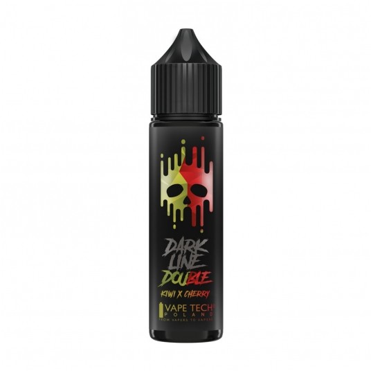 Longfill Dark Line Double 8/60ml - Kiwi Cherry