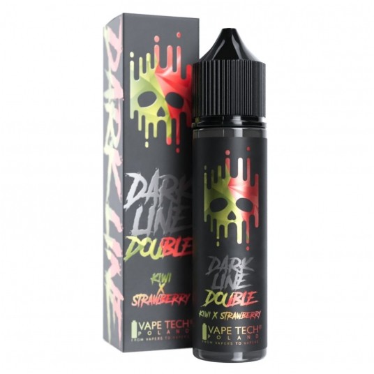 Longfill Dark Line Double 8/60ml - Kiwi Strawberry