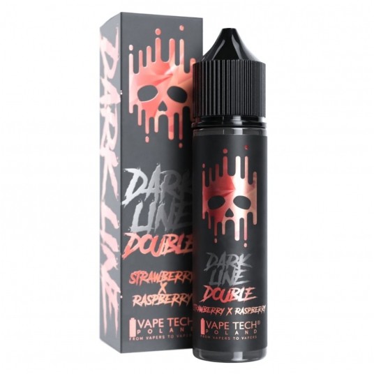Longfill Dark Line Double 8/60ml - Strawberry Raspberry
