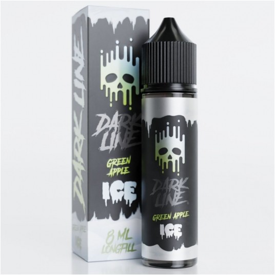 Longfill Dark Line Ice 8/60ml - Green Apple