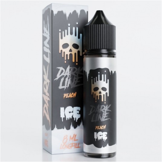 Longfill Dark Line Ice 8/60ml - Peach