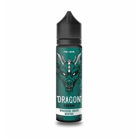 Longfill Dragon Fresh 9/60 - Winogrono Jabłko Ment