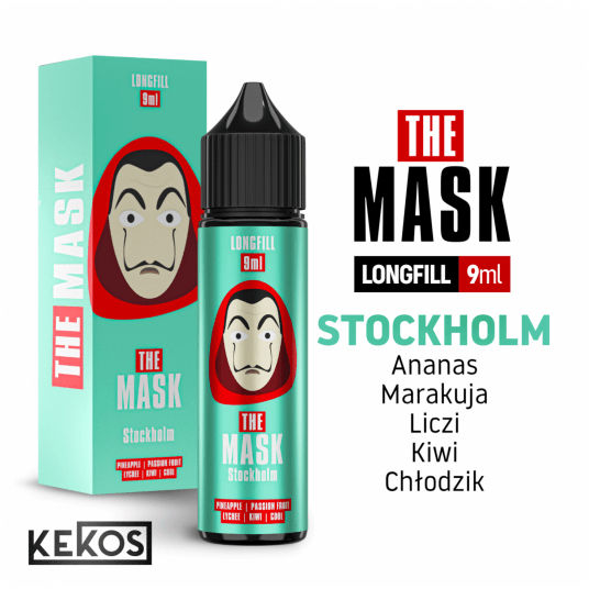 Longfill The Mask 9/60ml Stockholm - Pineapple Passion fruit Lychee Kiwi Cool