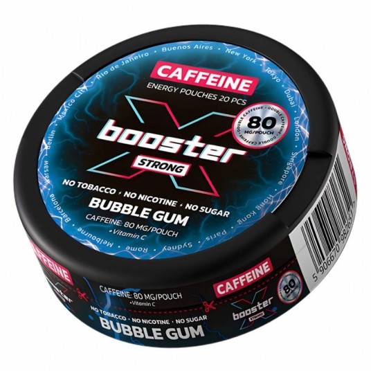 Saszetki kofeinowe X-Booster Bubble Gum 80mg
