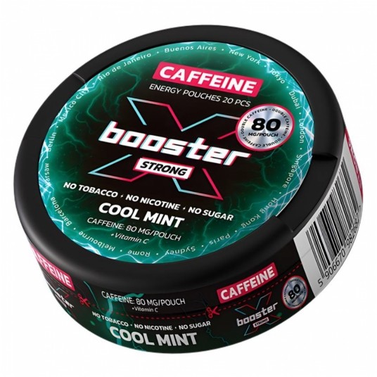 Saszetki kofeinowe X-Booster Cool Mint 80mg