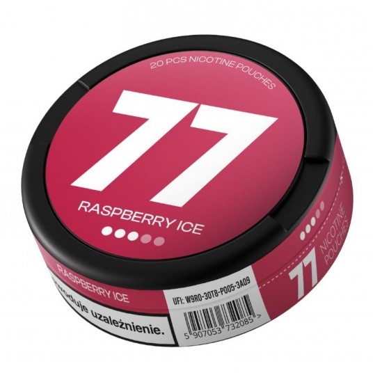Saszetki nikotynowe 77 Raspberry Ice 10,4mg