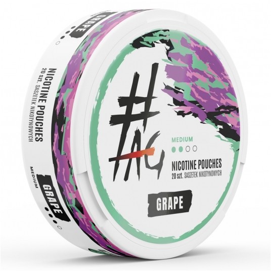 Saszetki nikotynowe #TAG Grape 8mg