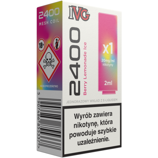 Wkład IVG 2400 Pod 20mg - Berry Lemonade Ice 2ml