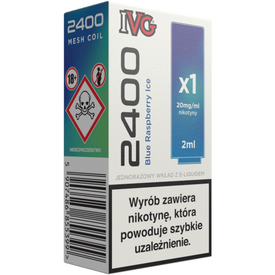 Wkład IVG 2400 Pod 20mg - Blue Raspberry Ice 2ml