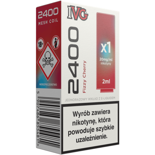 Wkład IVG 2400 Pod 20mg - Fizzy Cherry 2ml