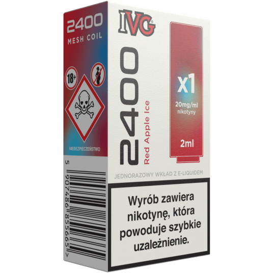 Wkład IVG 2400 Pod 20mg - Red Apple Ice 2ml