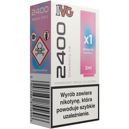 Wkład IVG 2400 Pod 20mg - Strawberry Ice 2ml
