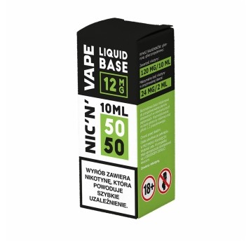 Baza nikotynowa NIC'N'VAPE 10ml 50/50 - 12mg
