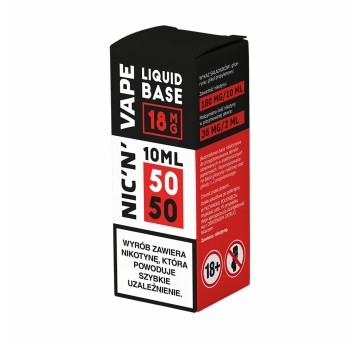 Baza nikotynowa NIC'N'VAPE 10ml 50/50 - 18mg