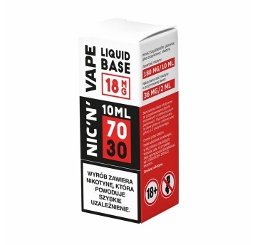 Baza nikotynowa NIC'N'VAPE 10ml 70/30 - 18mg