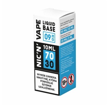 Baza nikotynowa NIC'N'VAPE 10ml 70/30 - 9mg