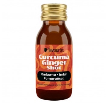Flavourtec Immuno Curcuma Ginger Shot Kurkuma Imbir Pomarańcza 60ml