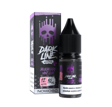 Liquid Dark Line Nicotine+ 10ml Blueberry Mint Gum 12mg