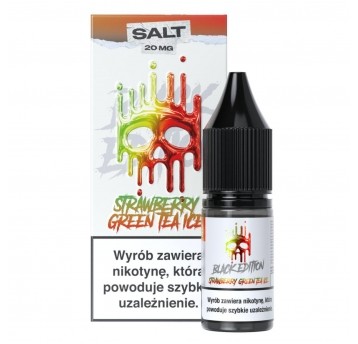 Liquid Dark Line Salt Black Edition 10ml Strawberry Green Tea Ice 20mg