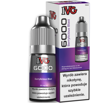 Liquid IVG 6000 Nicotine Salt 10ml Berrylicious Blast 20mg