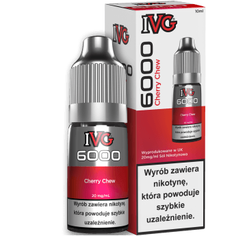 Liquid IVG 6000 Nicotine Salt 10ml Cherry Chew 20mg