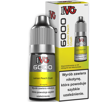 Liquid IVG 6000 Nicotine Salt 10ml Lemon Peach Crush 20mg