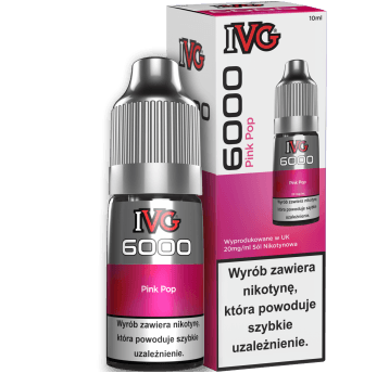 Liquid IVG 6000 Nicotine Salt 10ml Pink Pop 20mg