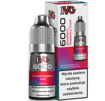 Liquid IVG 6000 Nicotine Salt 10ml Strawberry Raspberry Crush 20mg