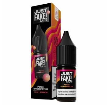 Liquid JustFAKE! Salts 10ml Peach Cranberry ICE 20mg