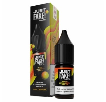 Liquid JustFAKE! Salts 10ml Peach Strawberry Kiwi ICE 20mg