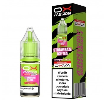 Liquid OX Passion 10ml Straw Razz Ice Tea 20mg