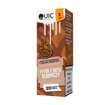 Liquid QUIC Salt 3ml Tytoń z Nutą Słodyczy 20mg