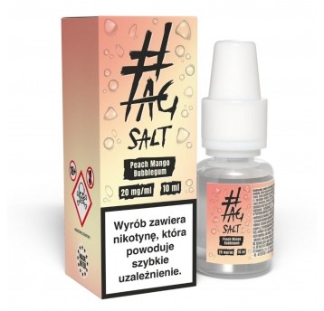 Liquid #TAG Salt Drinks 10ml Peach Mango Bubblegum 20mg