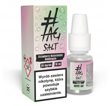Liquid #TAG SALT Drinks 10ml Strawberry Watermelon Bubblegum 20mg