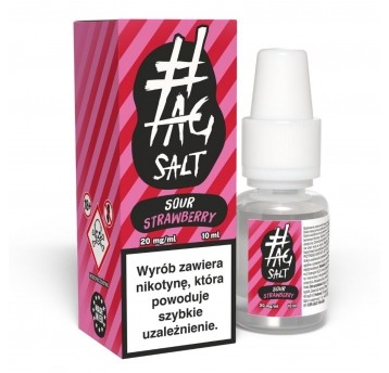 Liquid #TAG SALT Sour 10ml Strawberry 20mg