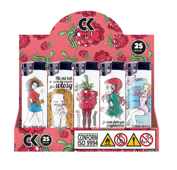 Zapalniczka piezoelektryczna #CK8PW PH Śmieszne dziewczyny K21 50 szt.